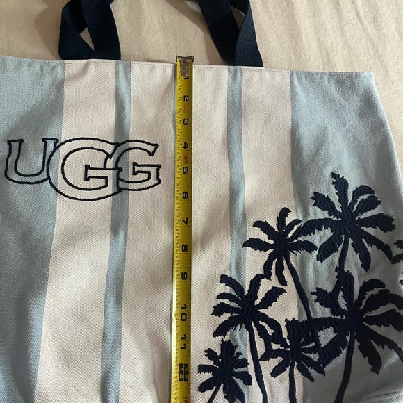 UGG Light Blue and White Palm Tote - Picture 2 of 3